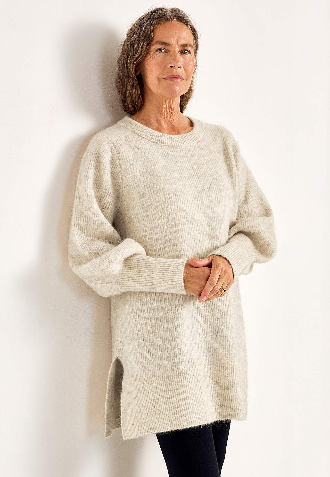 Tuniek Premium van mohair- en wolmix