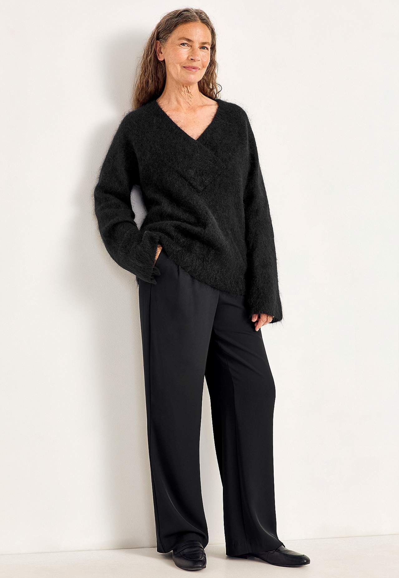 Trui Premium van mohair- en wolmix