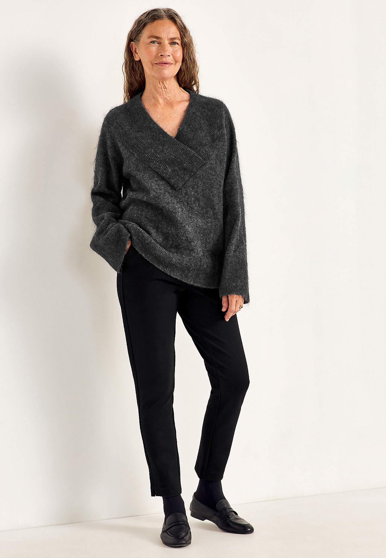Trui Premium van mohair- en wolmix
