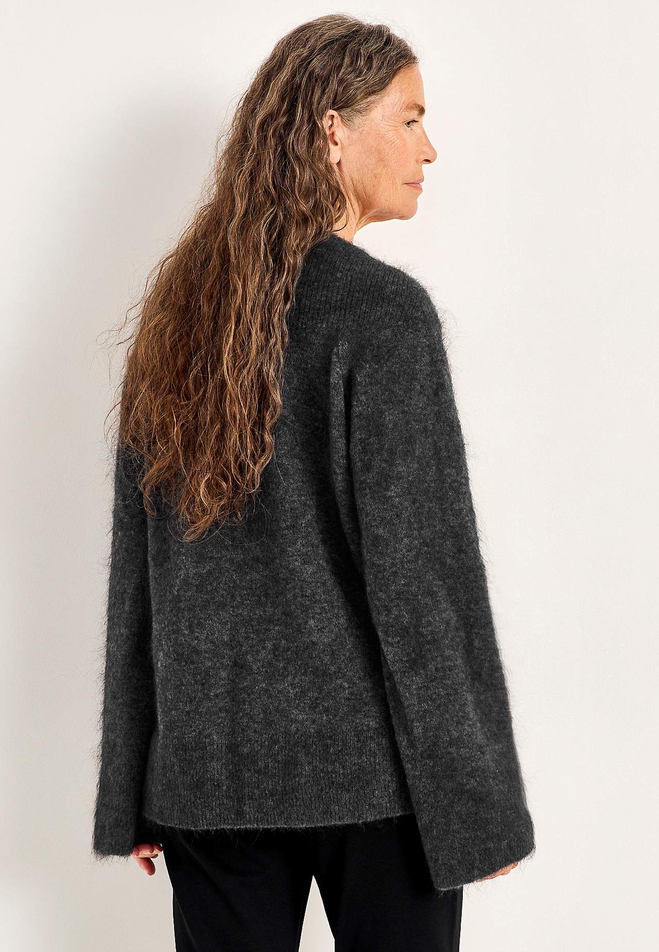 Trui Premium van mohair- en wolmix