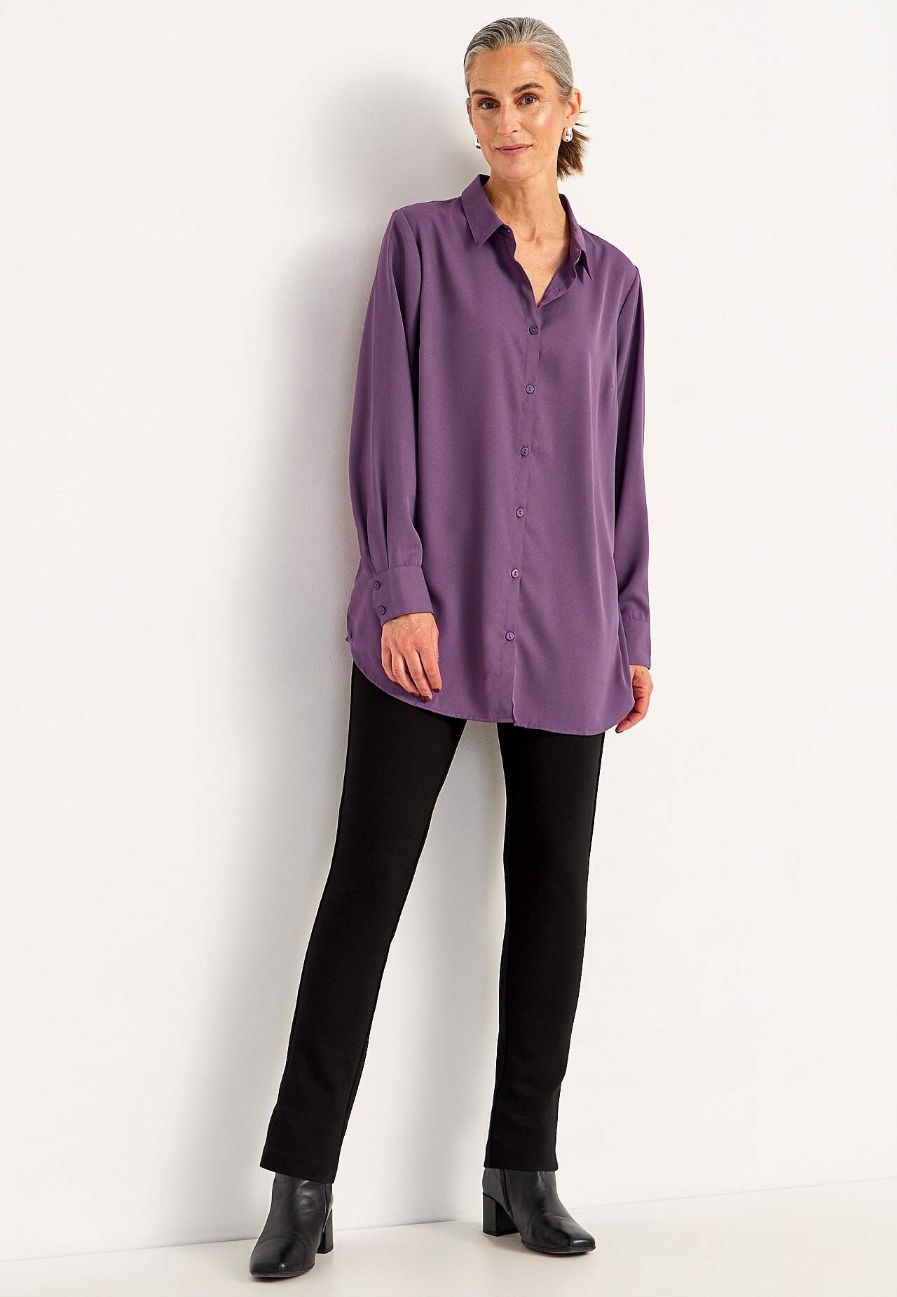 Gevlochten lang shirt