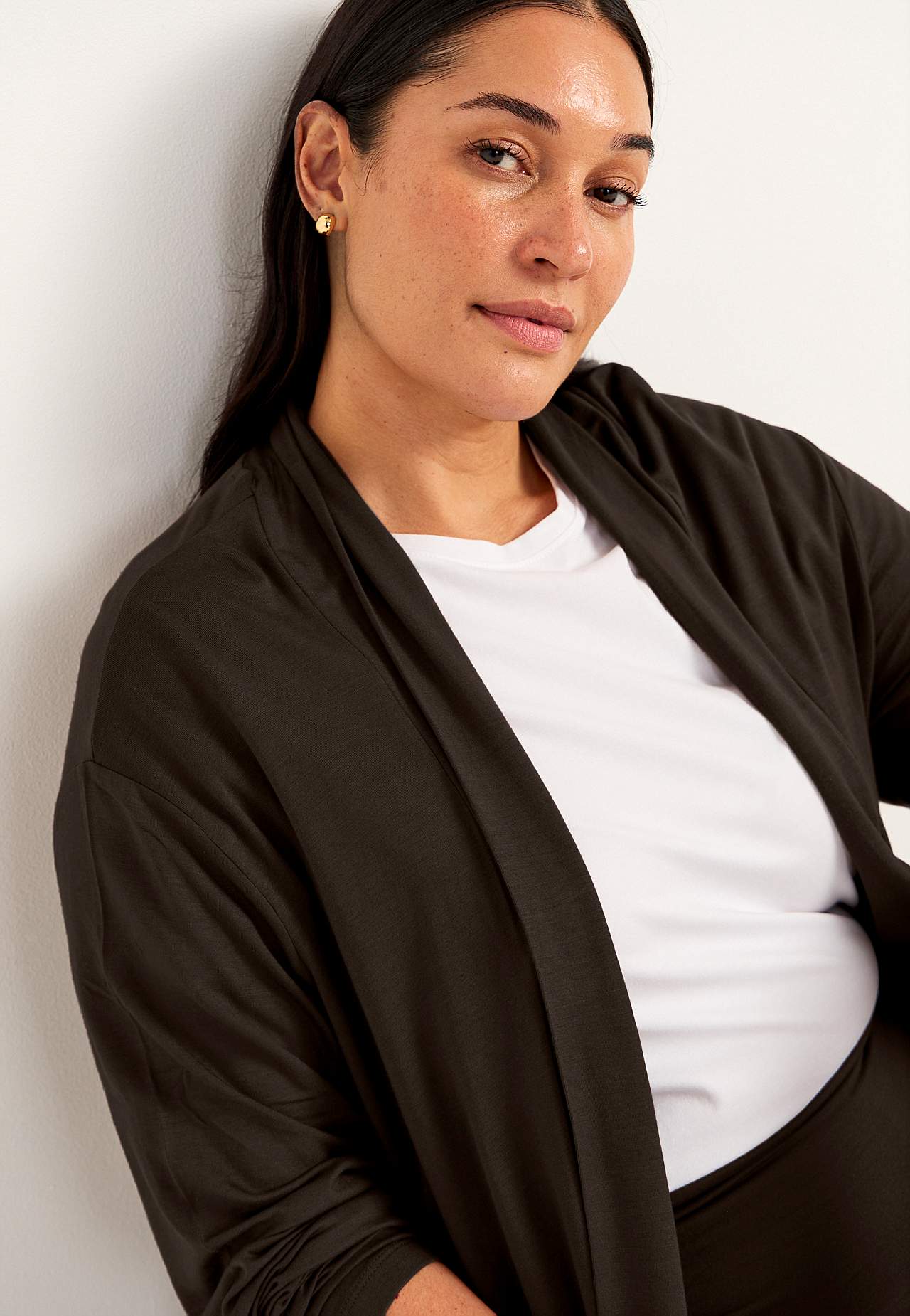 Lange cardigan van tricot Sofia