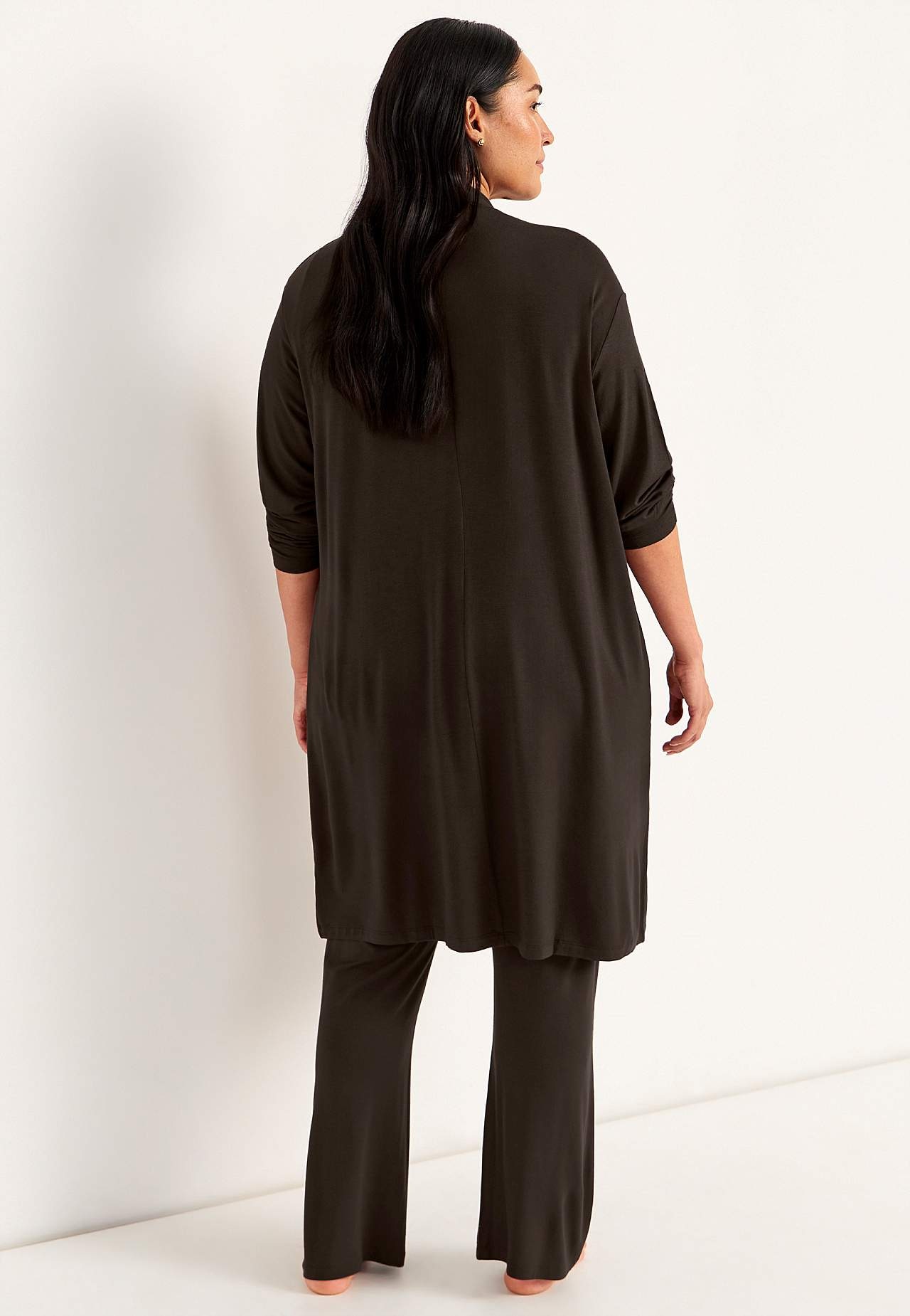 Lange cardigan van tricot Sofia