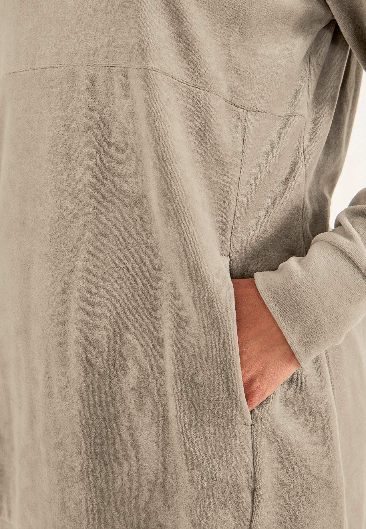 Lange fluwelen tuniek