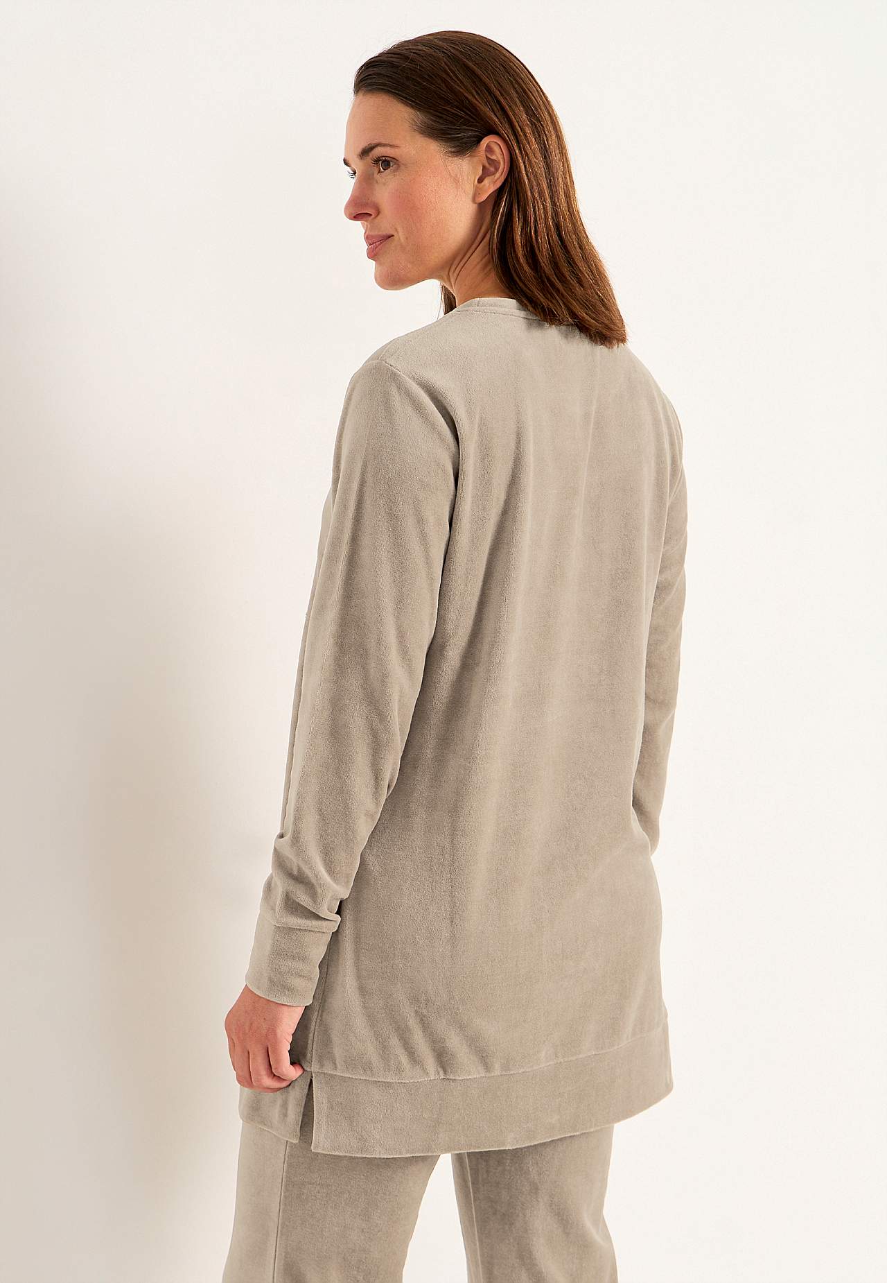 Lange fluwelen tuniek