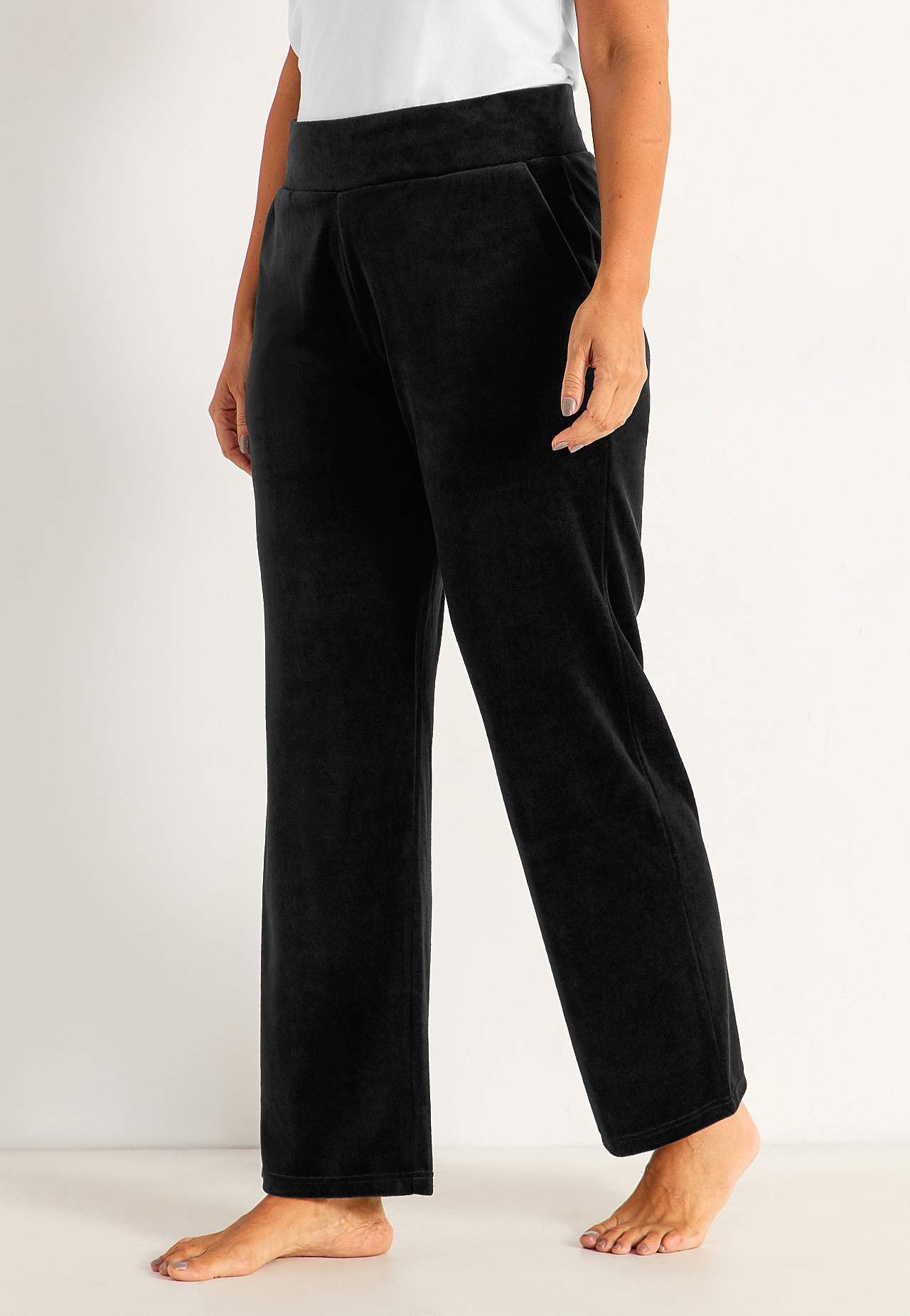 Wijde fluwelen broek Wilma