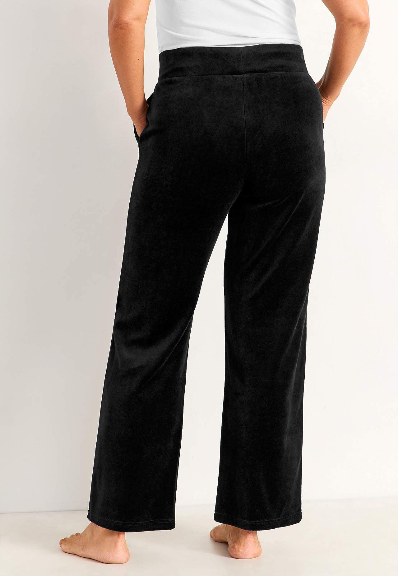Wijde fluwelen broek Wilma