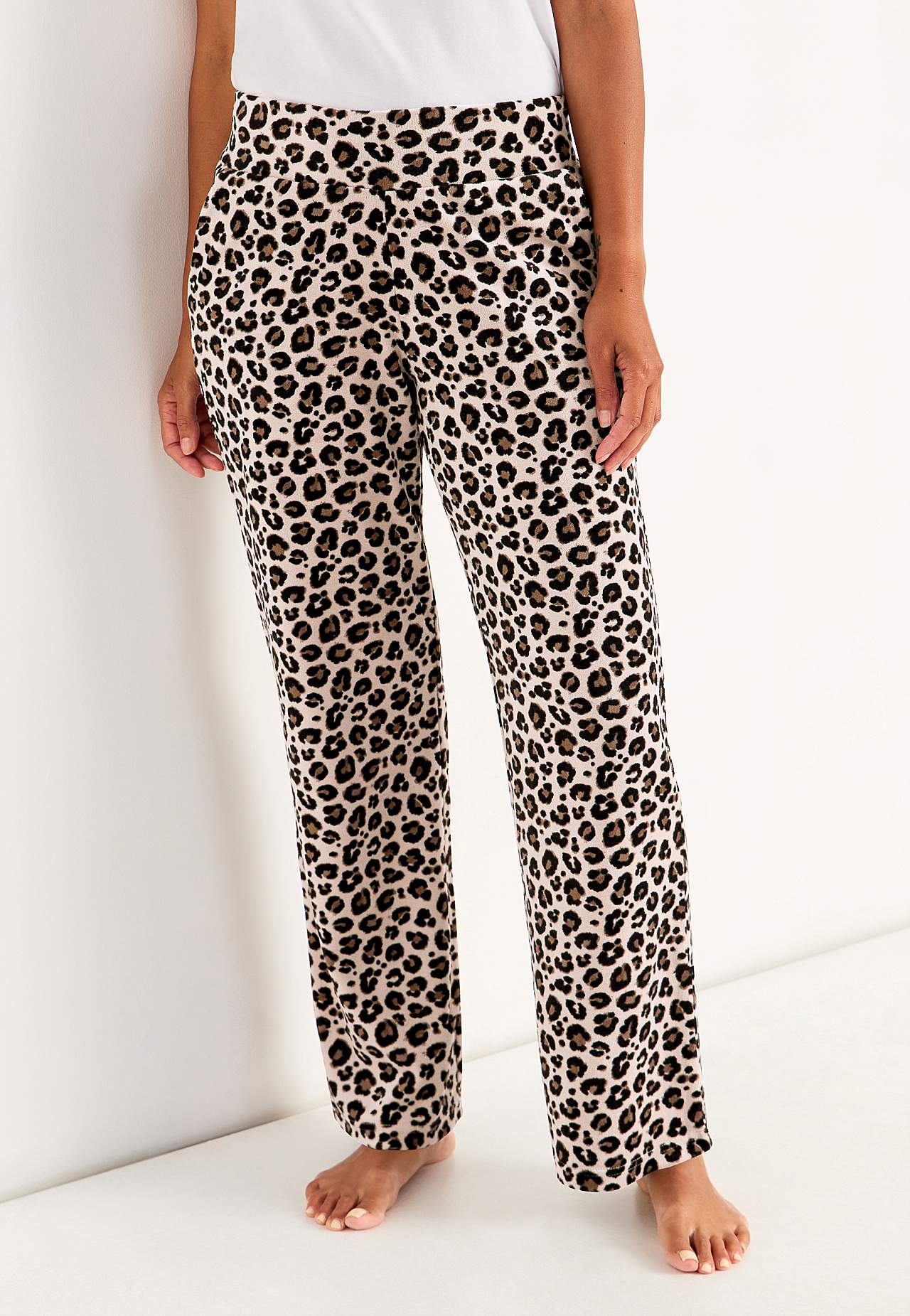 Wijde fluwelen broek Wilma