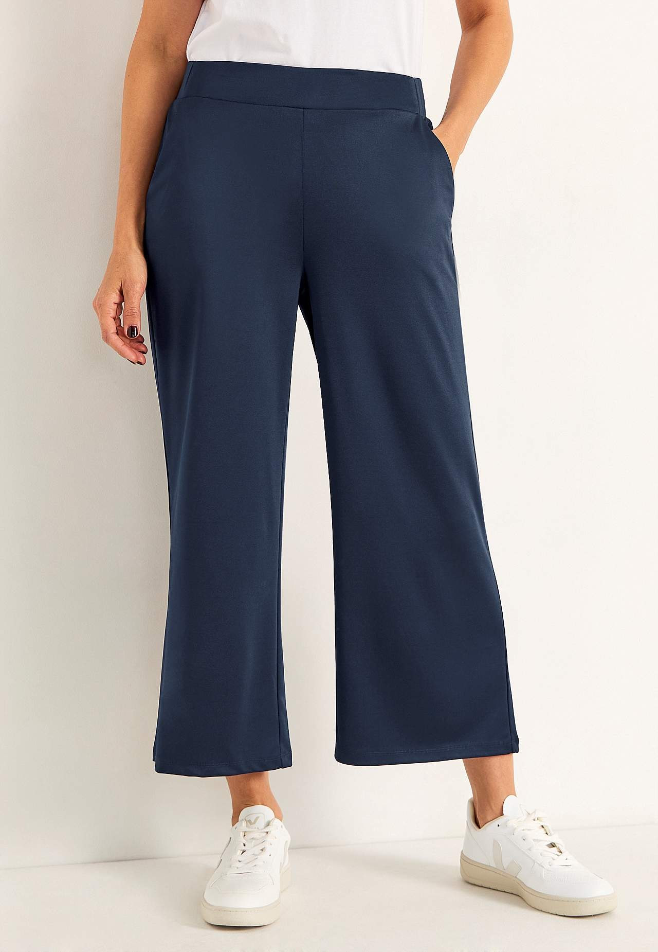 Jersey broek met enkel lengte