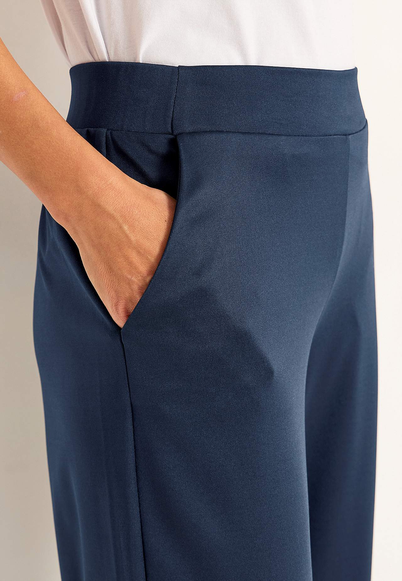 Jersey broek met enkel lengte