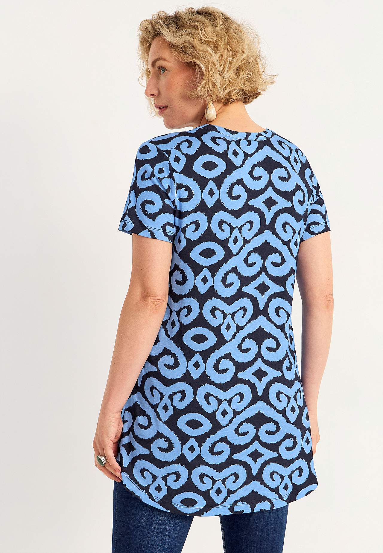 Jersey tuniek met korte mouw