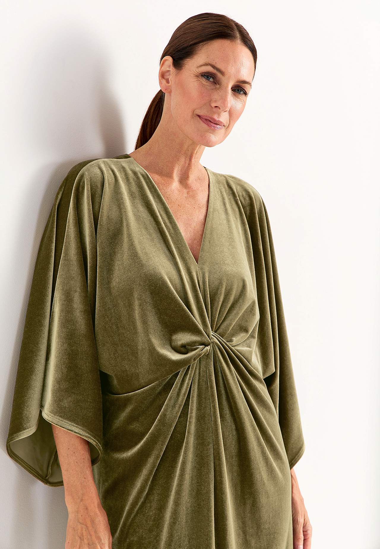 Elegante kaftanjurk van velours