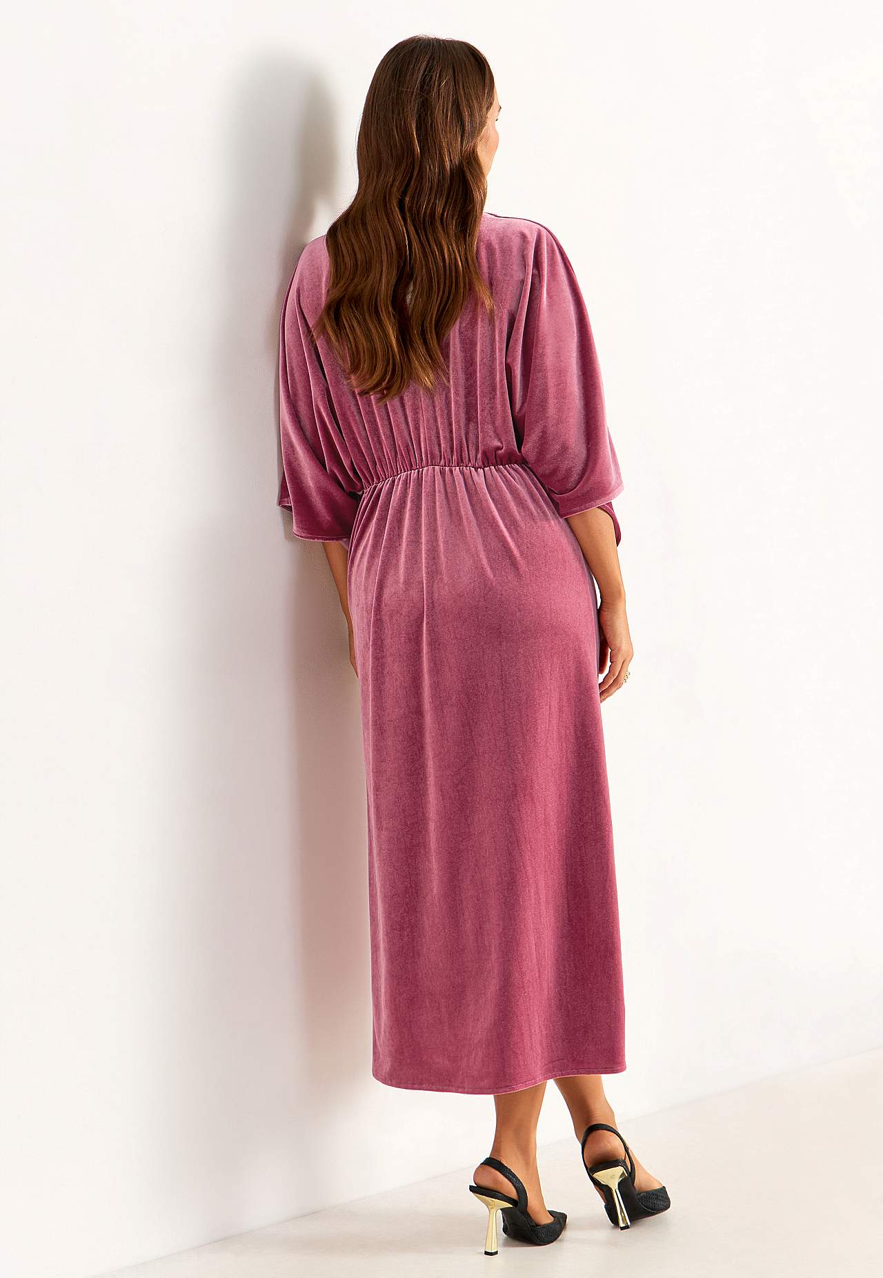 Elegante kaftanjurk van velours