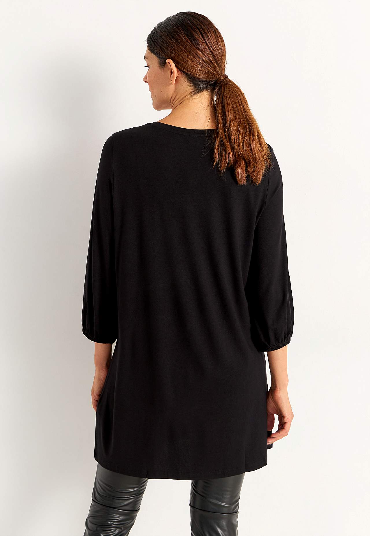 Jersey tuniek met kerstmotief