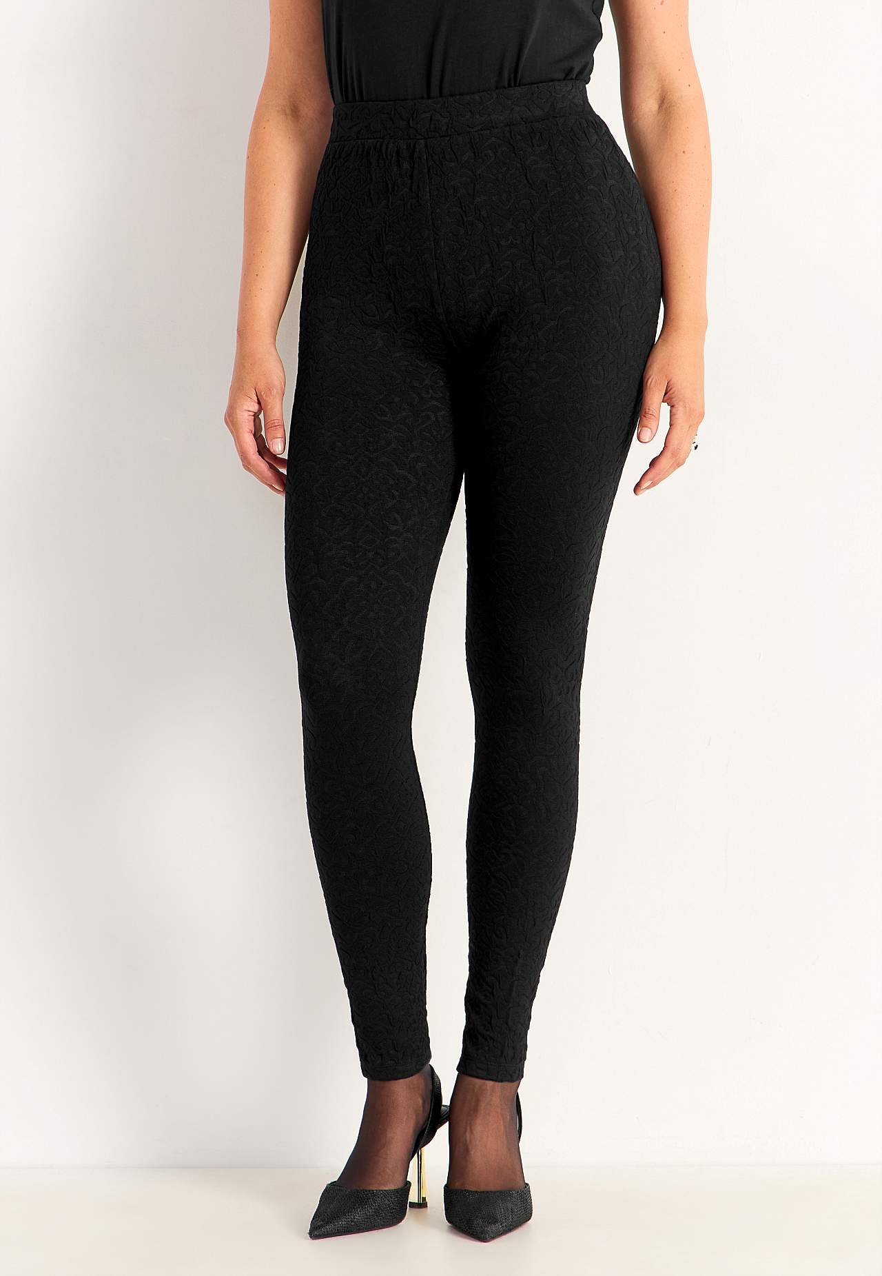 Legging met structureel motief