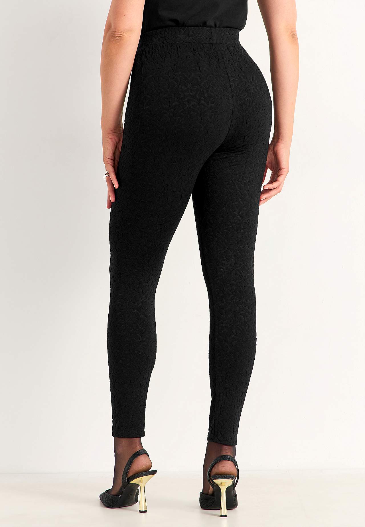 Legging met structureel motief