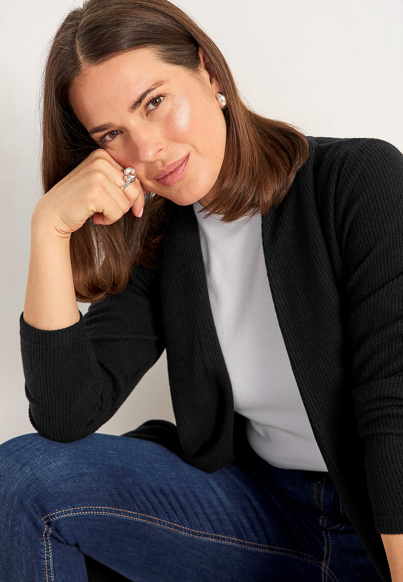Super zachte cardigan met zakken