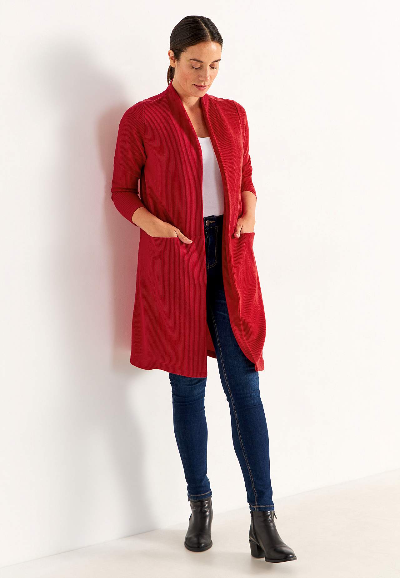 Super zachte cardigan met zakken