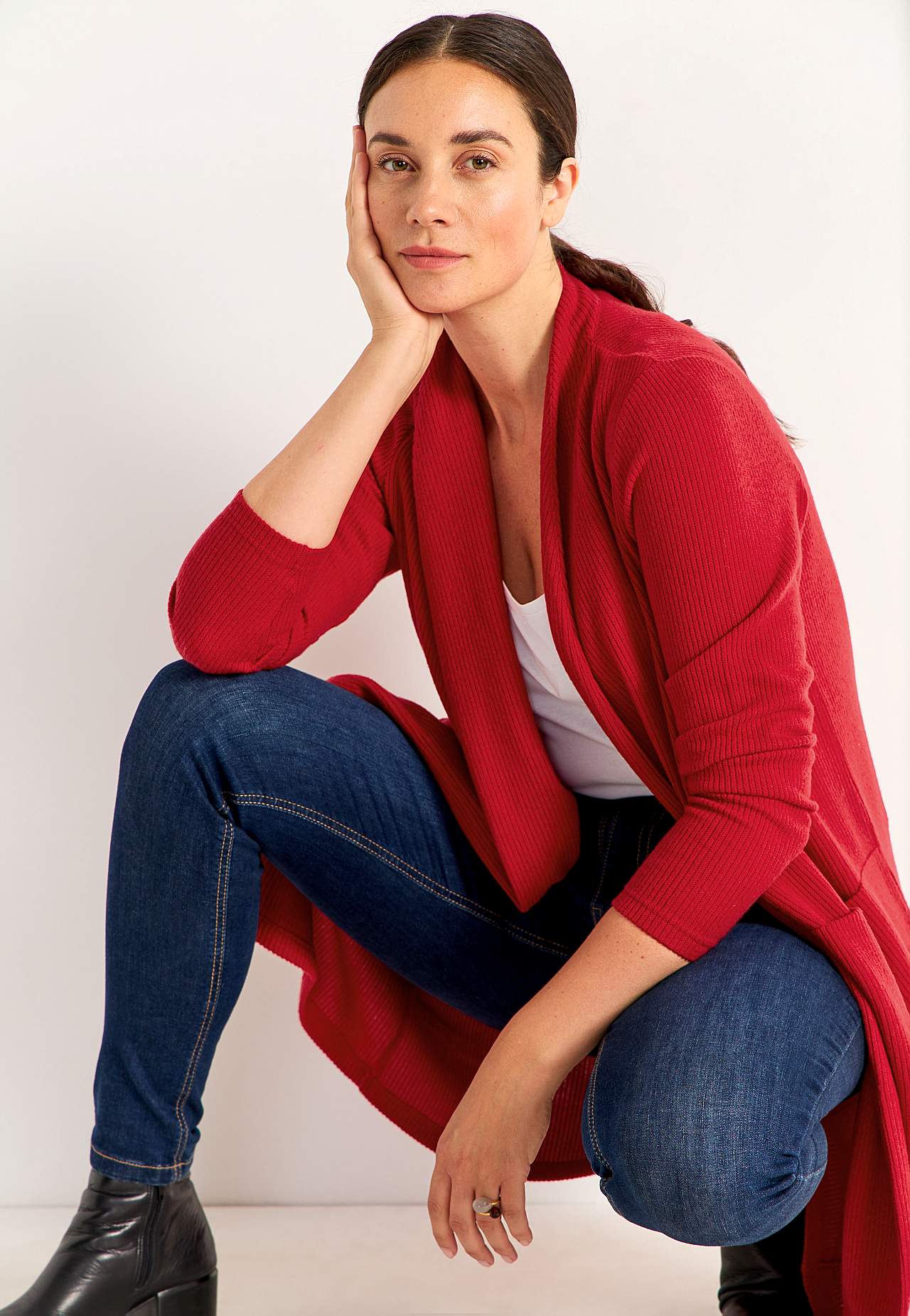 Super zachte cardigan met zakken