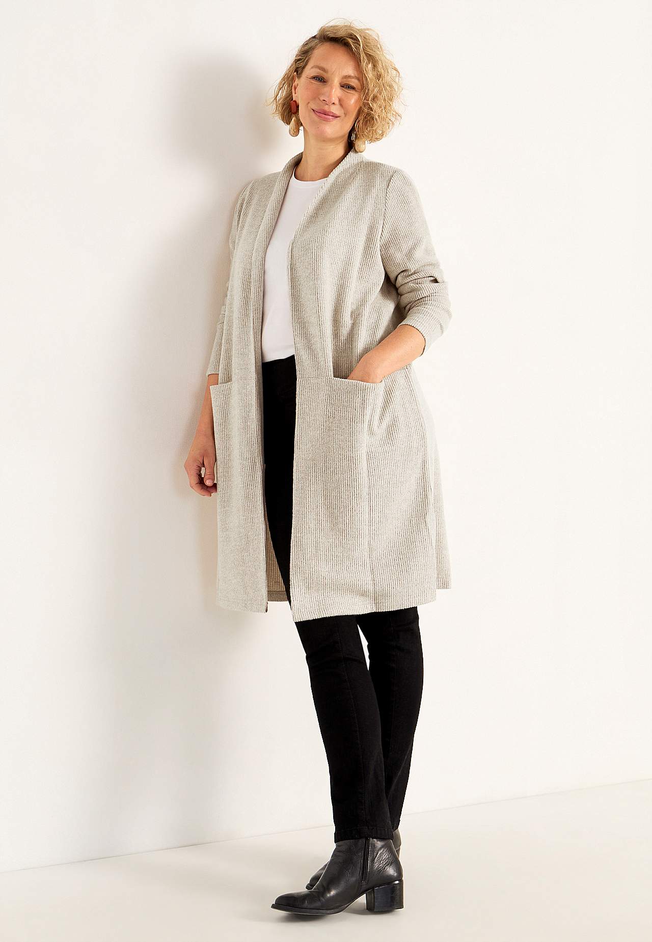 Super zachte cardigan met zakken