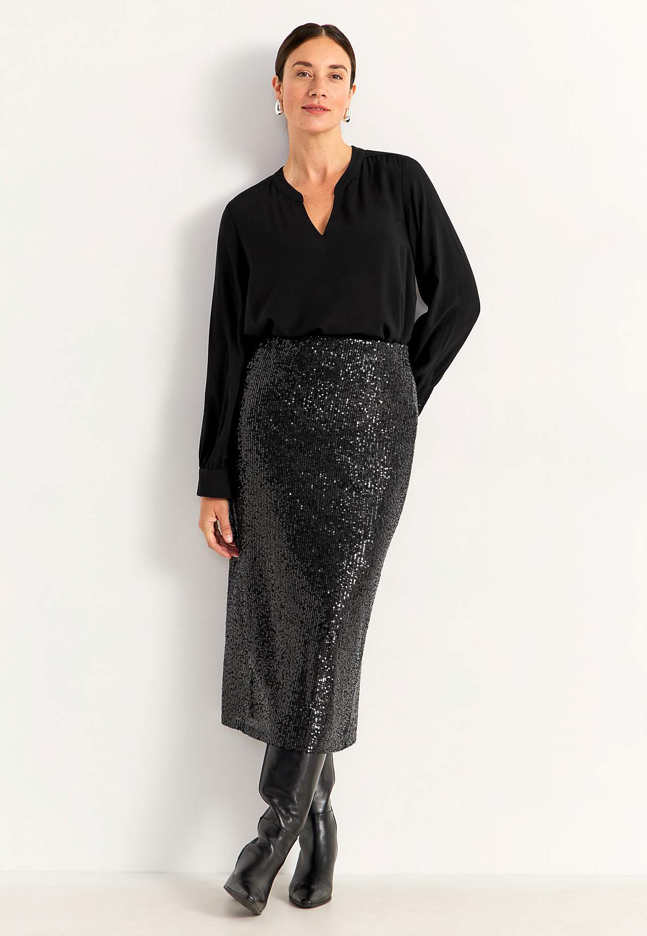 Luxe rok met lovertjes