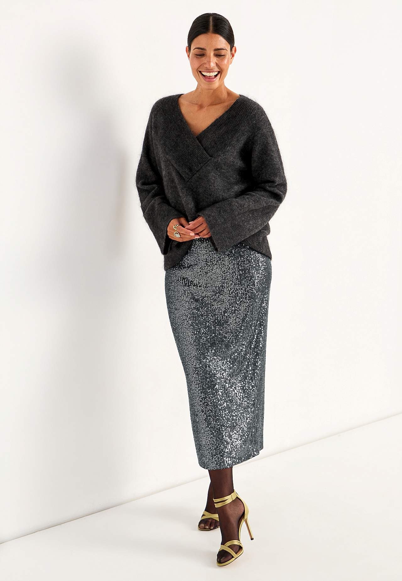 Luxe rok met lovertjes