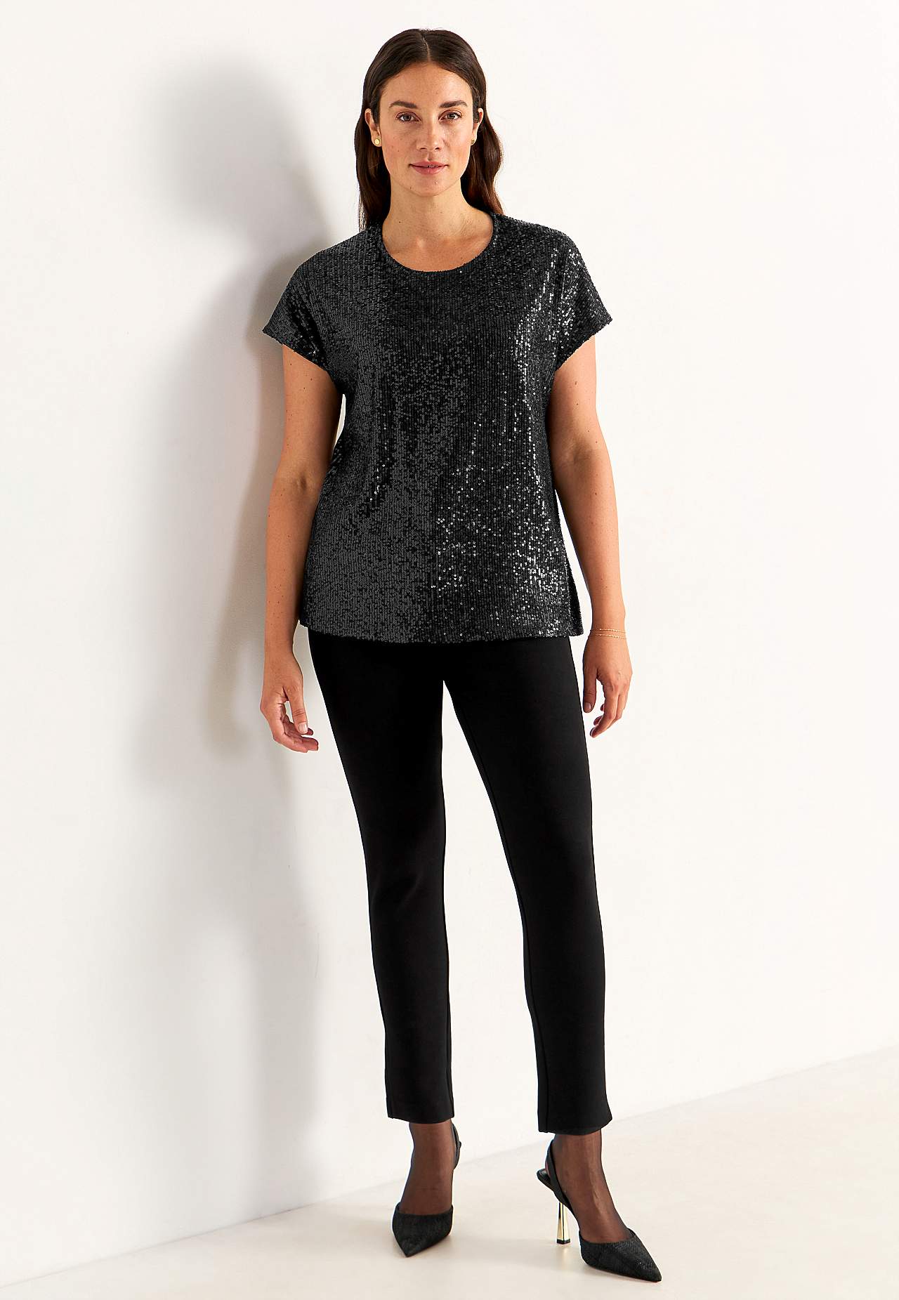 Luxe topje met pailletten