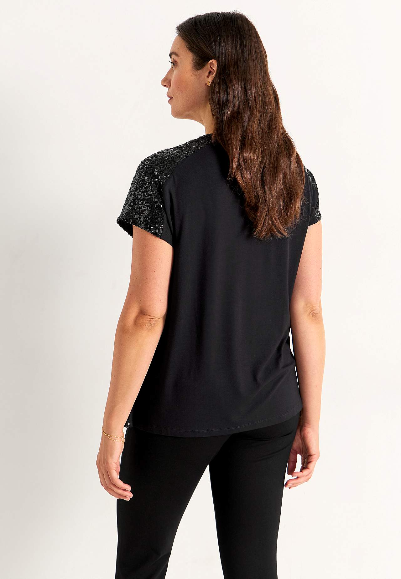 Luxe topje met pailletten