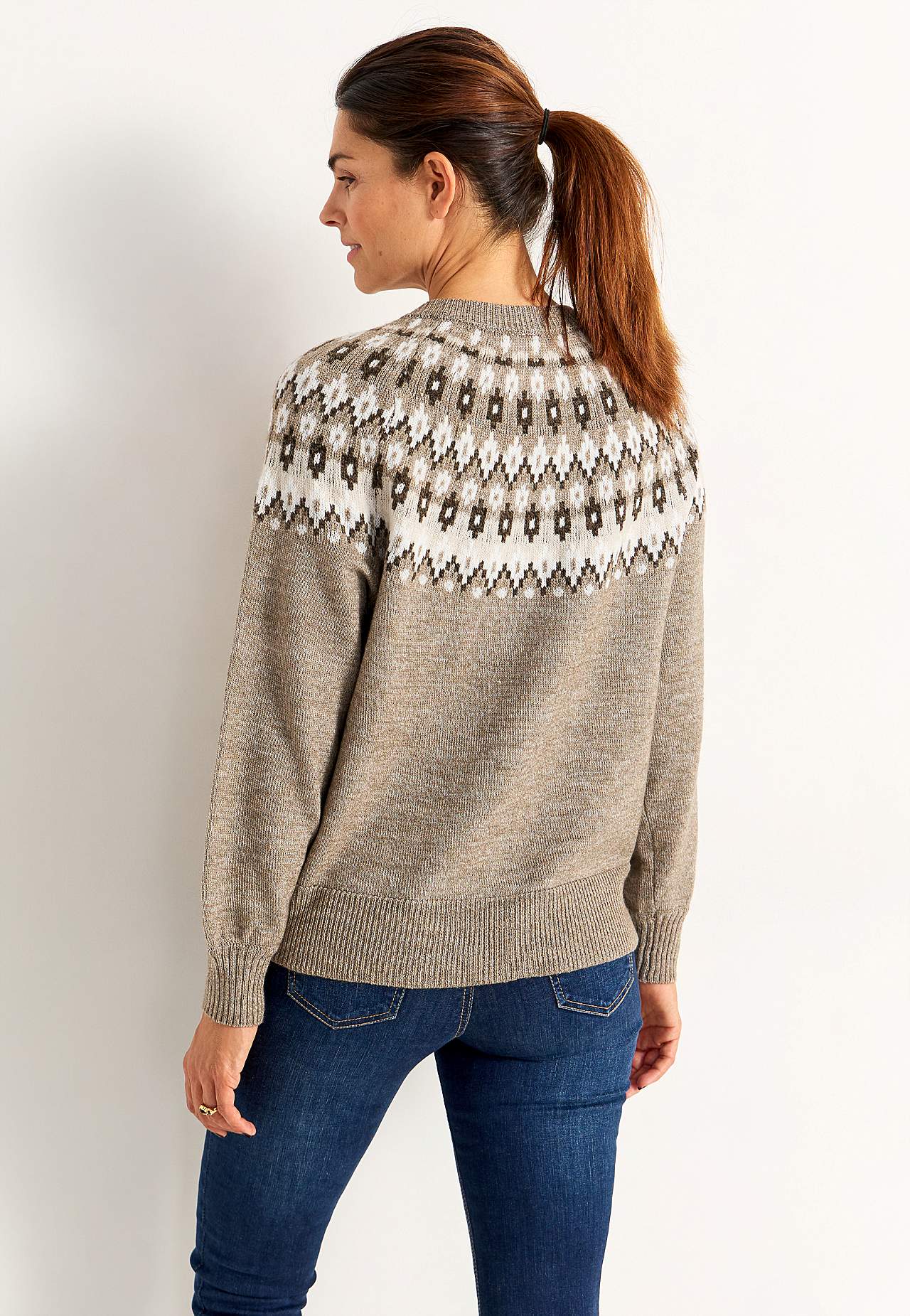 Cardigan met een jacquard patroon