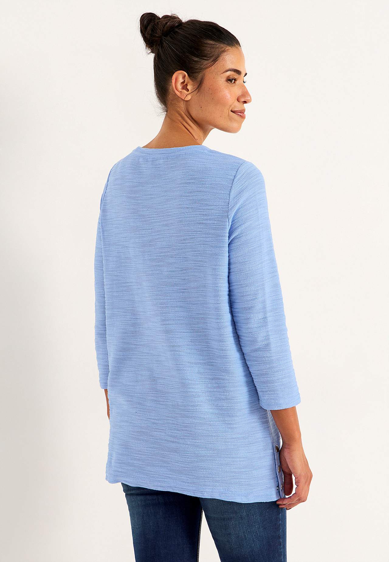 Jersey tuniek met structuur