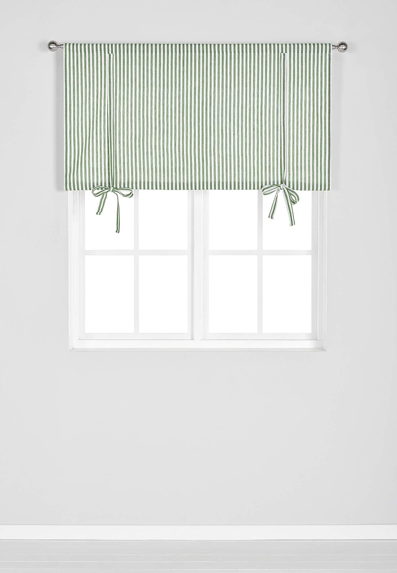 Gevlochten en gestreept vouwgordijn