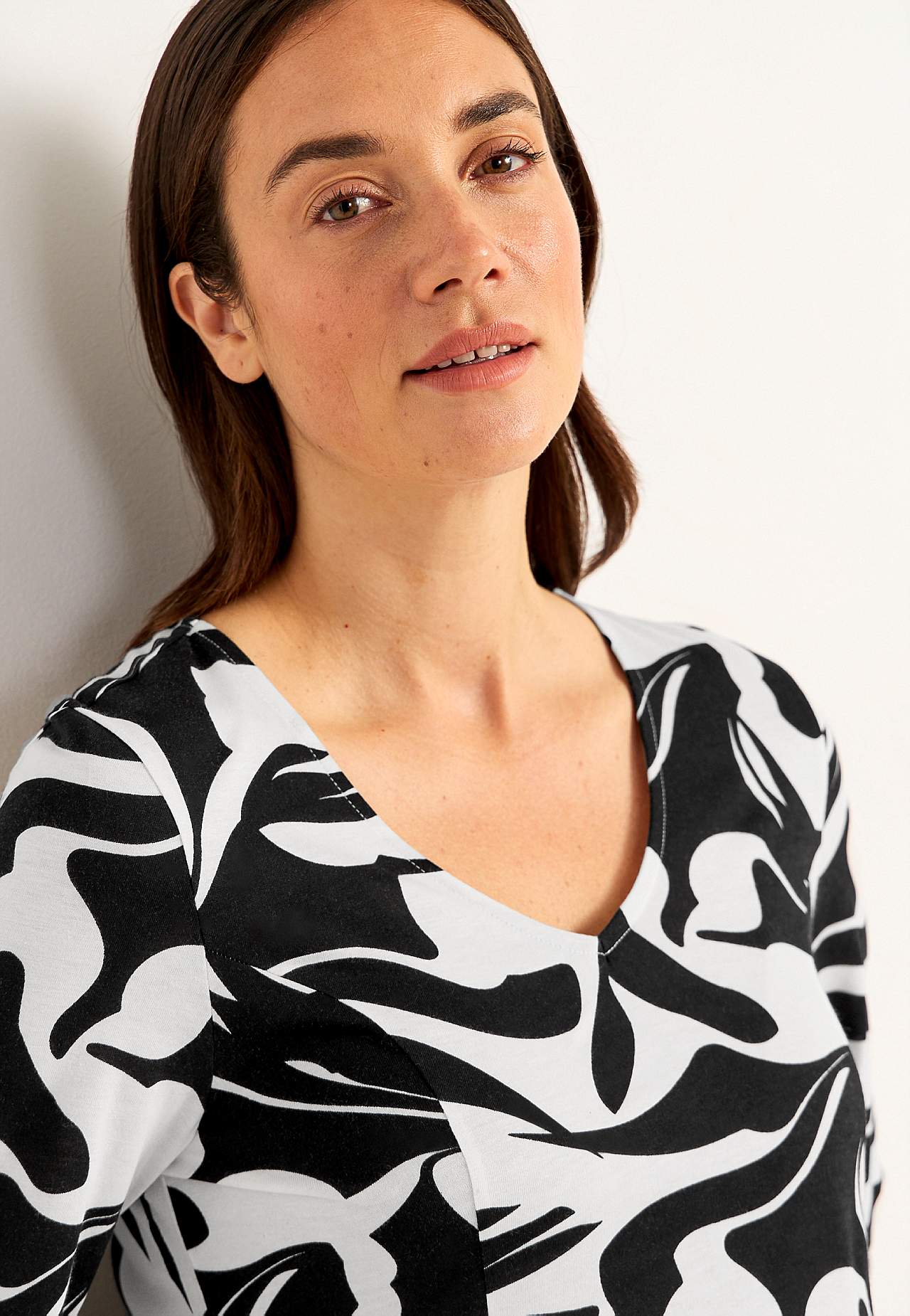 Jerseyjurk met prinsessensnit