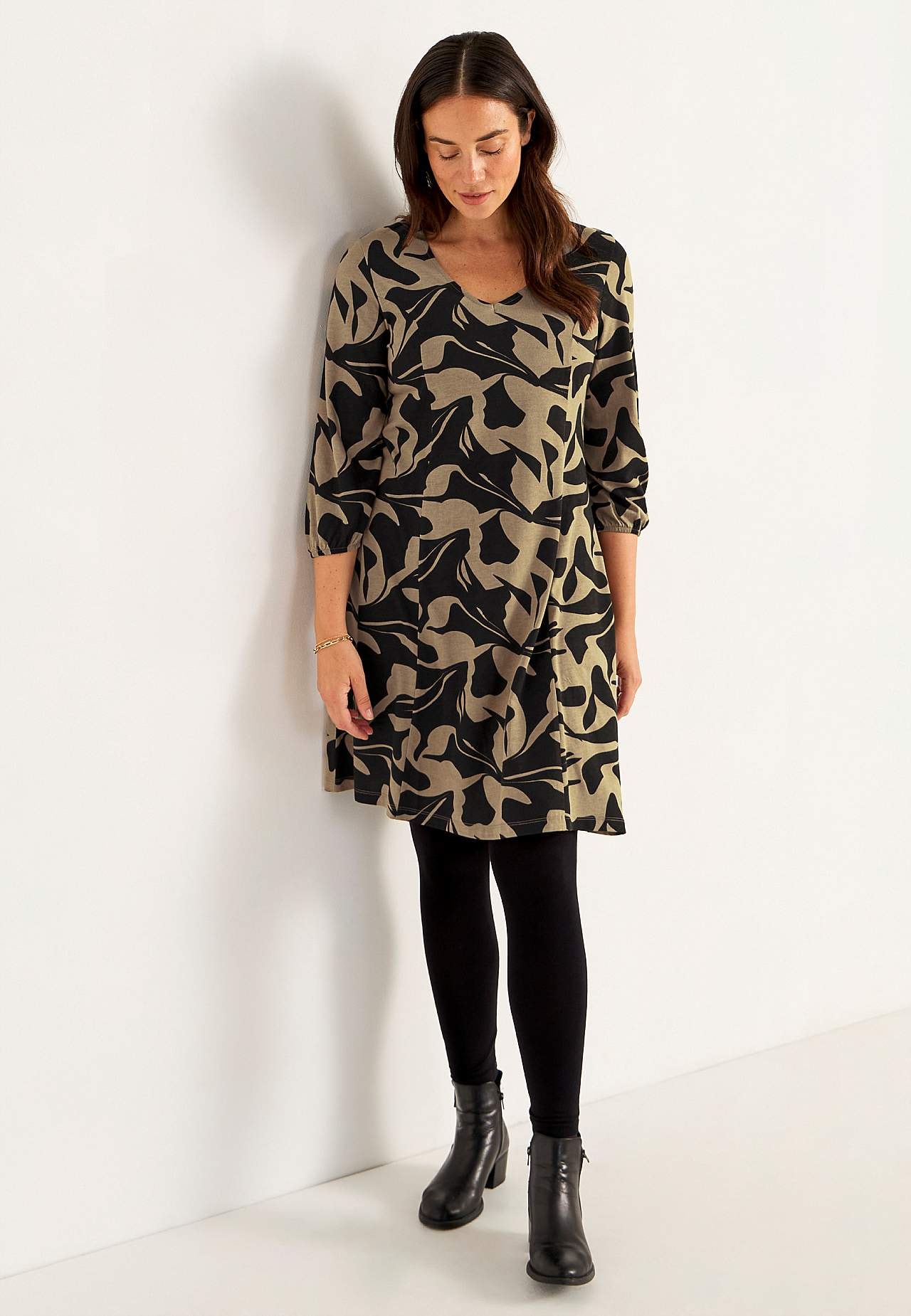 Jerseyjurk met prinsessensnit