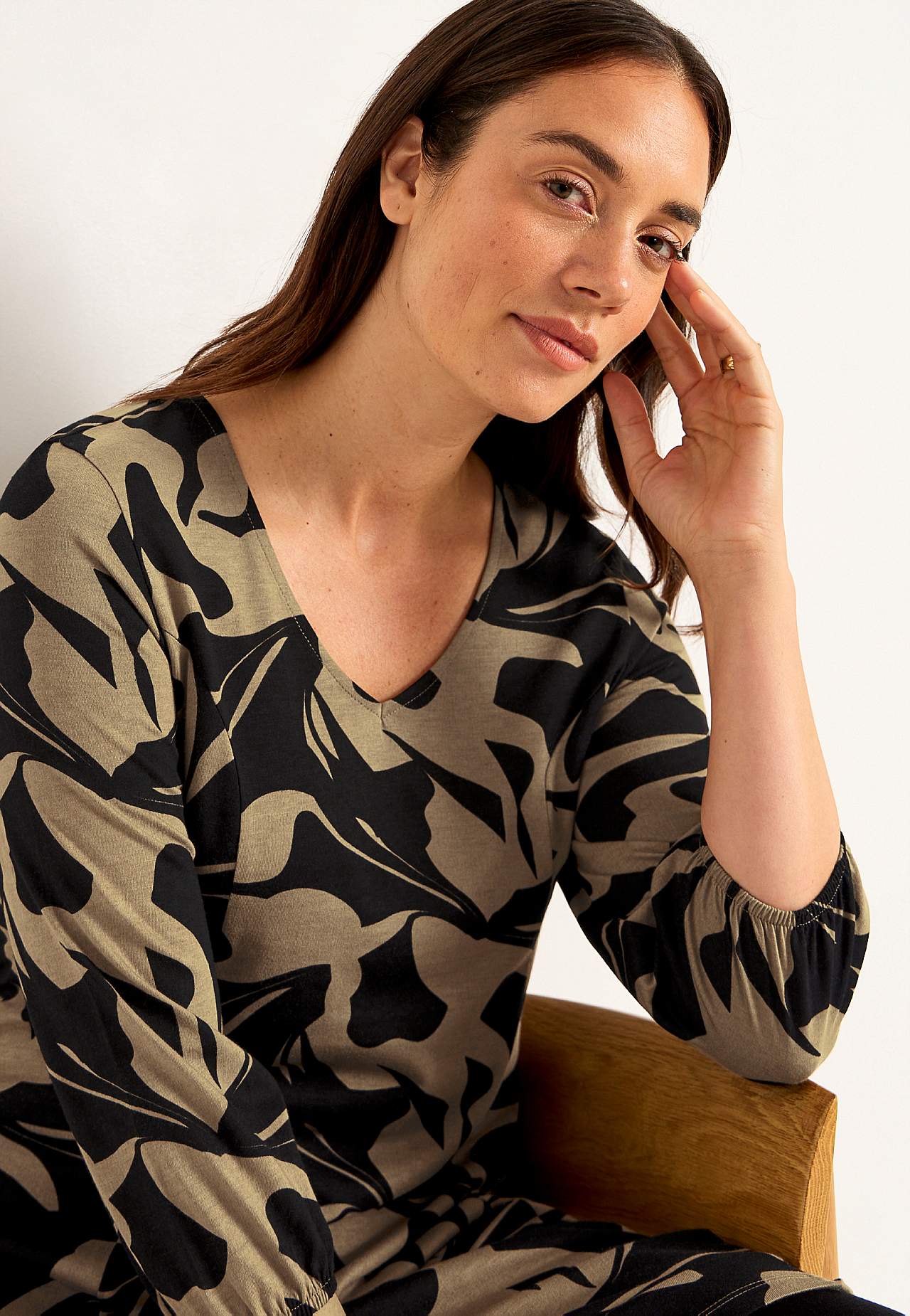 Jerseyjurk met prinsessensnit