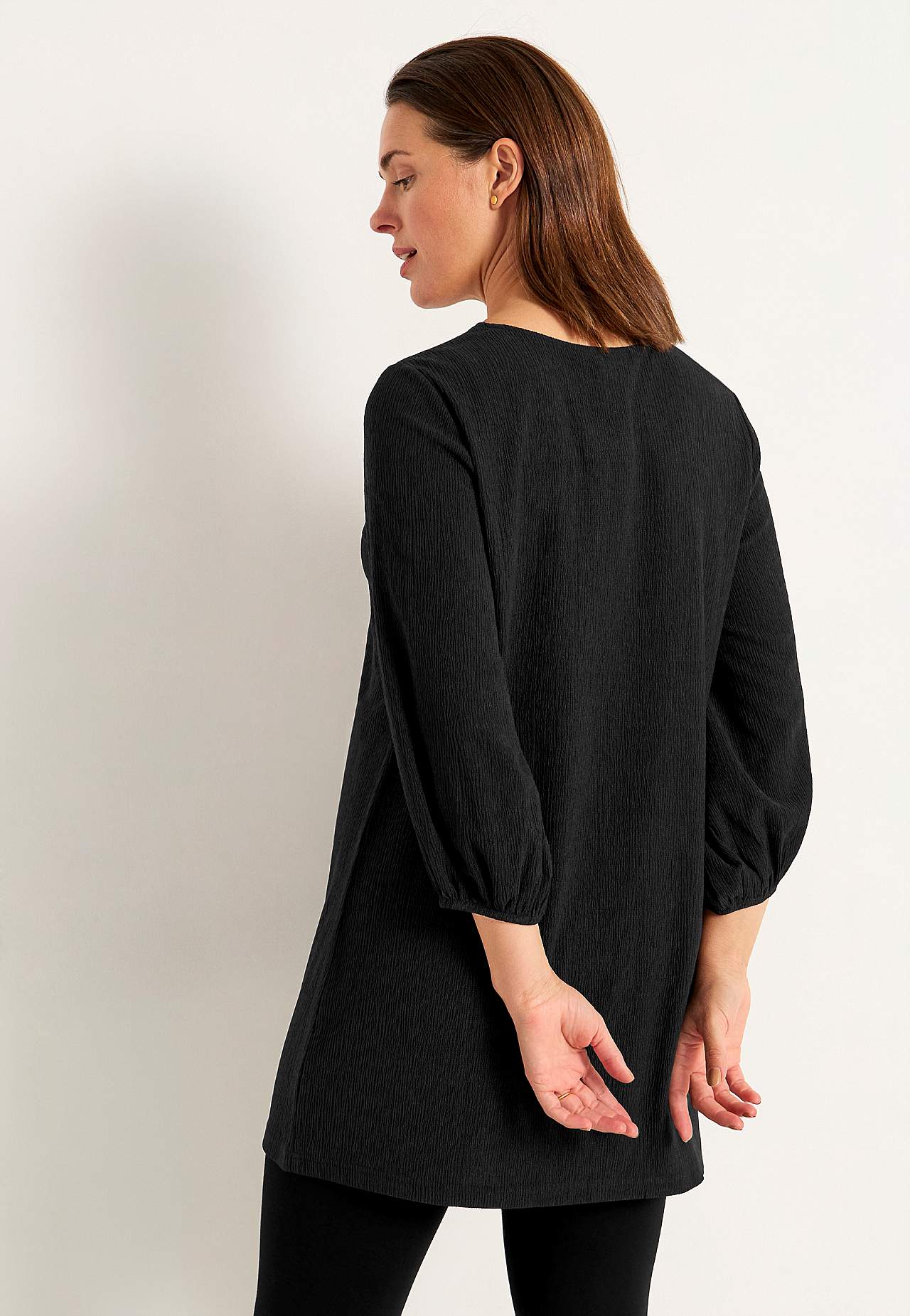 Jersey tuniek met structuur