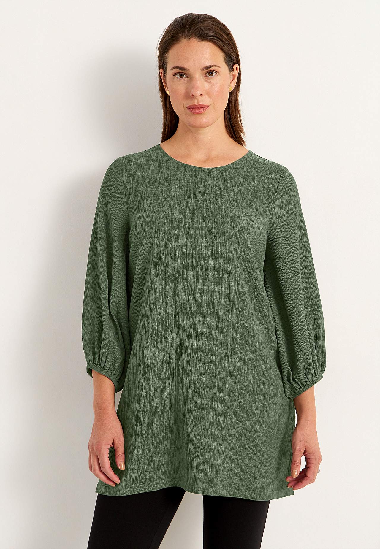 Jersey tuniek met structuur