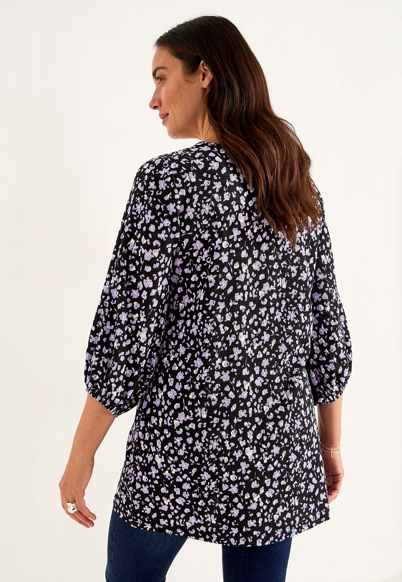 Jersey tuniek met structuur