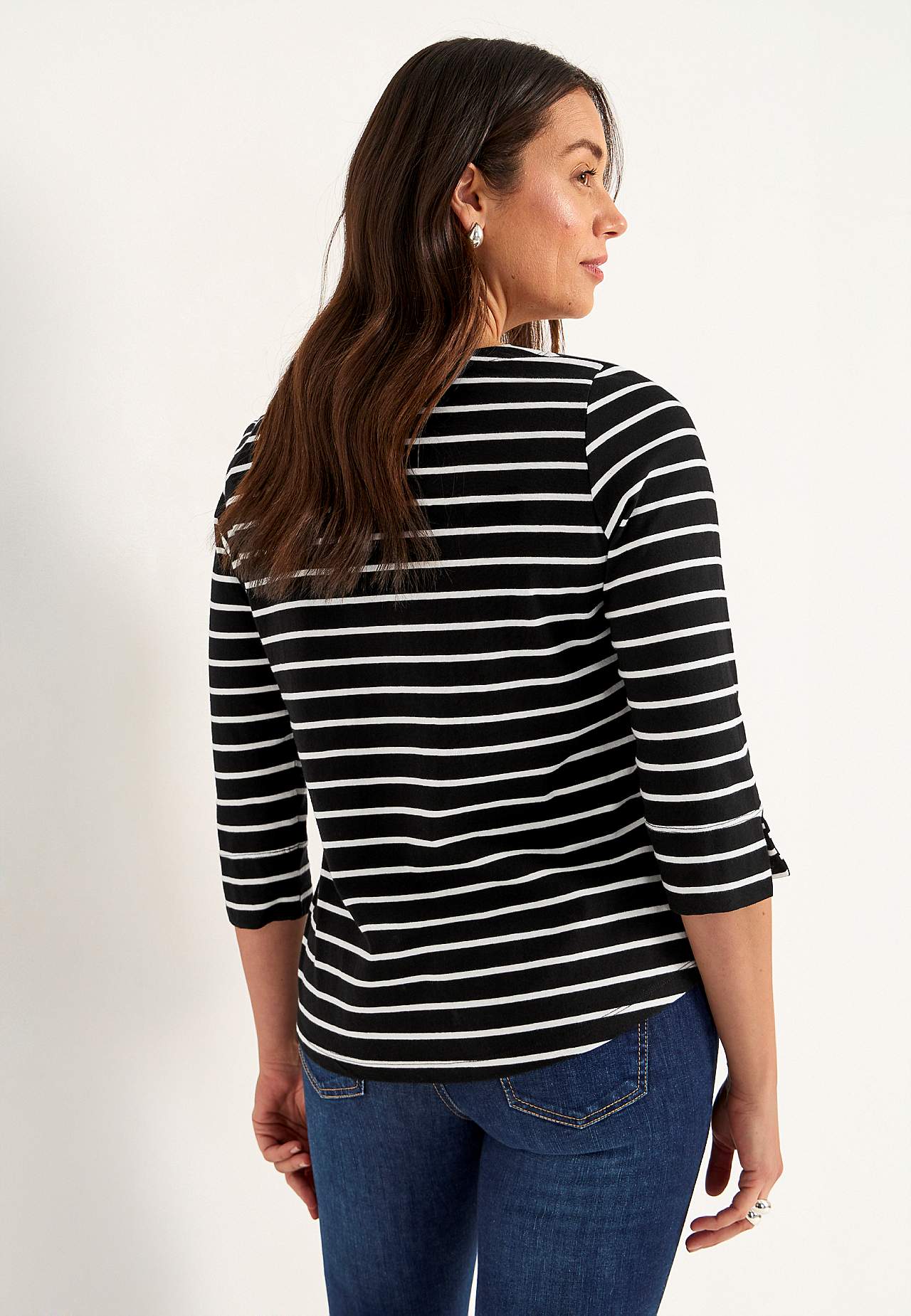 Jersey-topje met knoppen