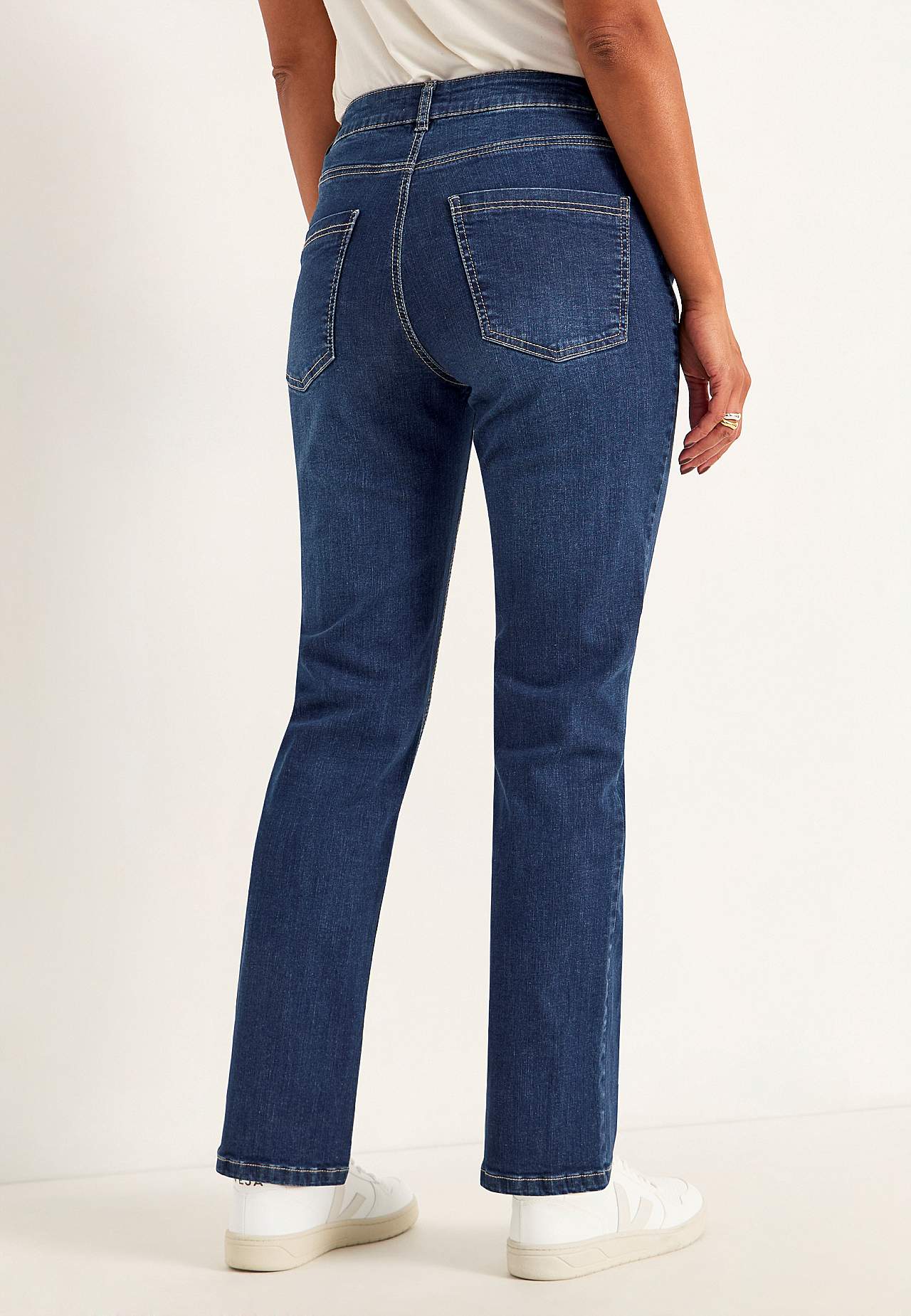 Comfortabelle stretch jeans met rechte pijpen