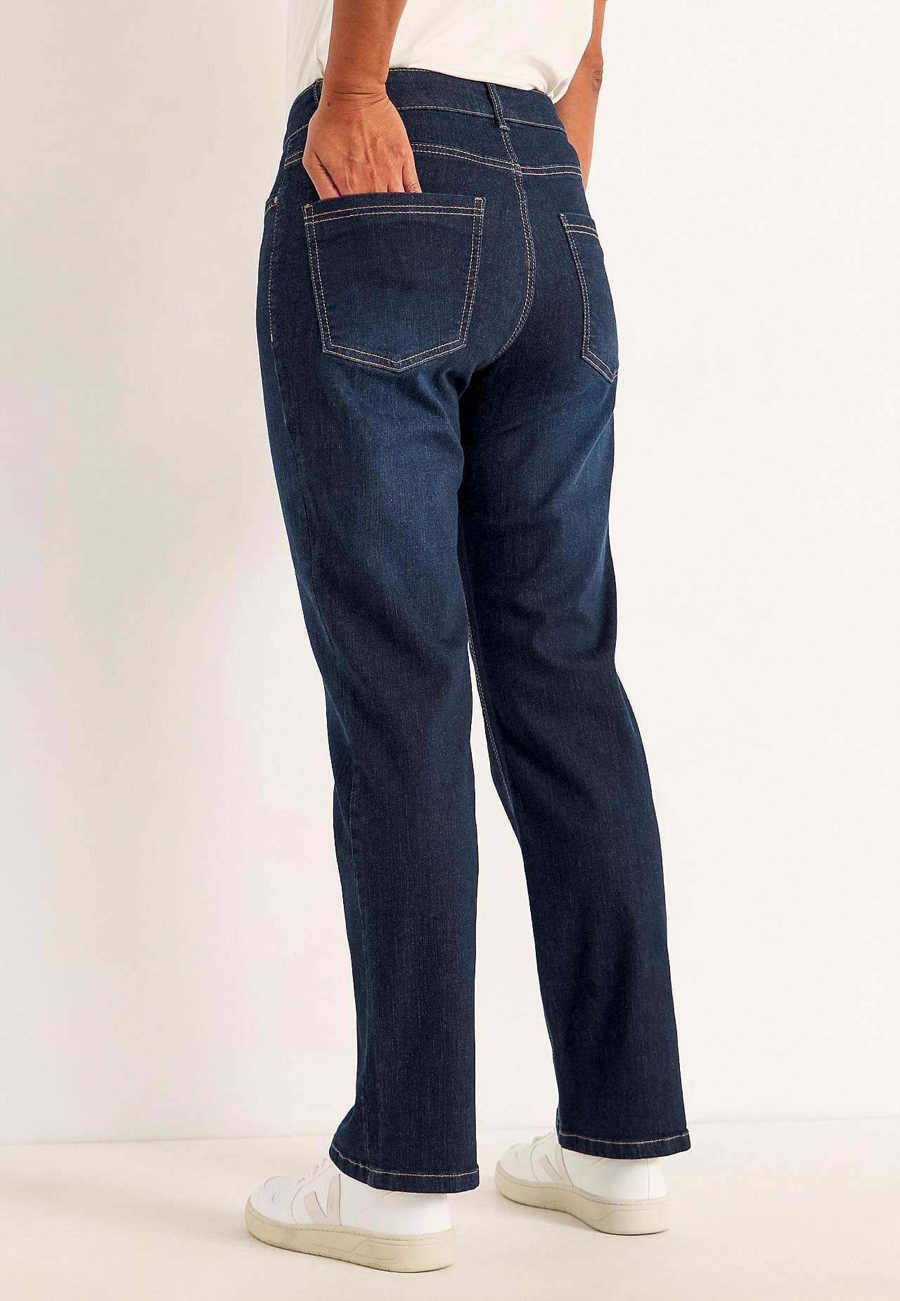 Comfortabelle stretch jeans met rechte pijpen