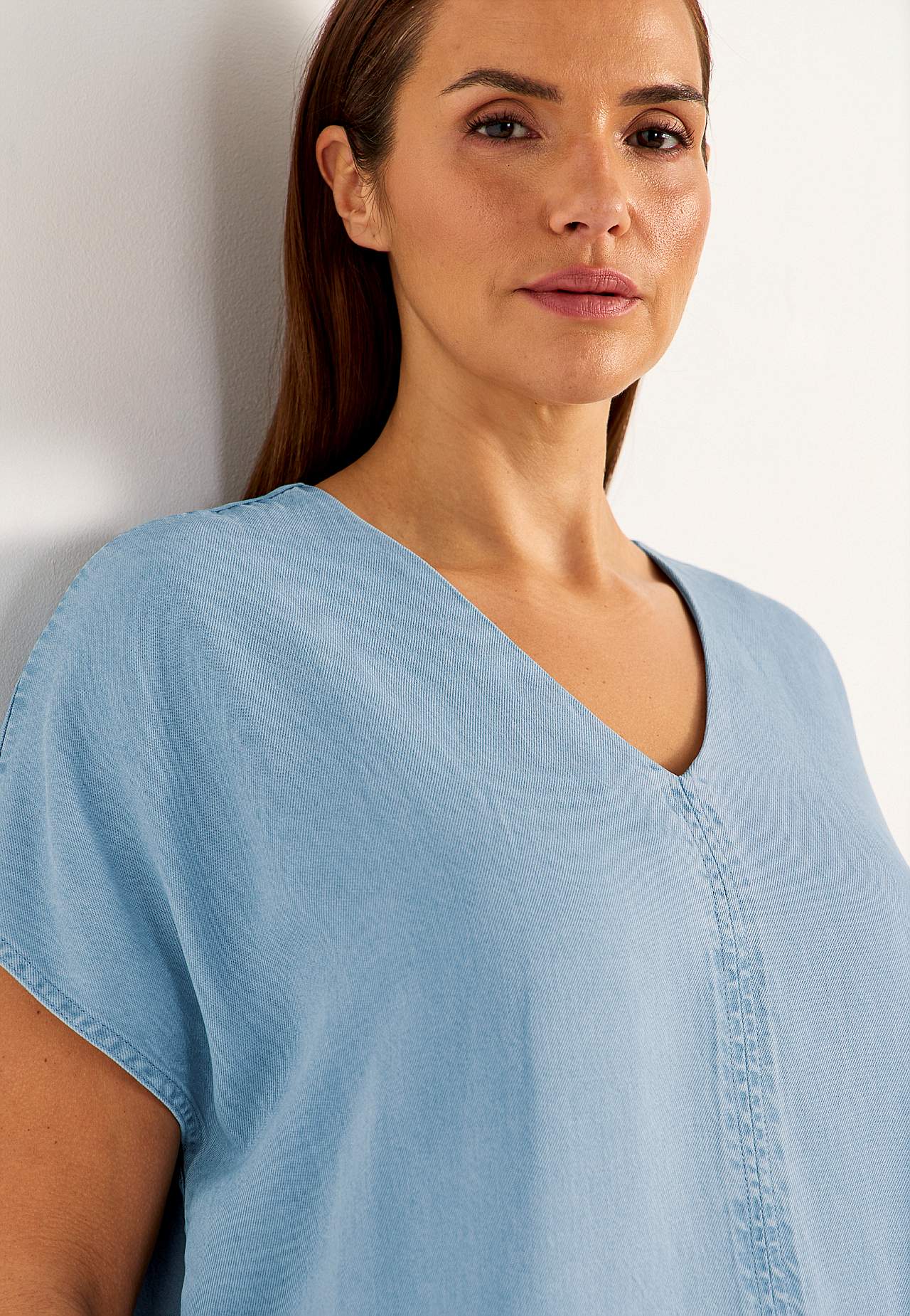 Ultra-zachte Premium denim blouse