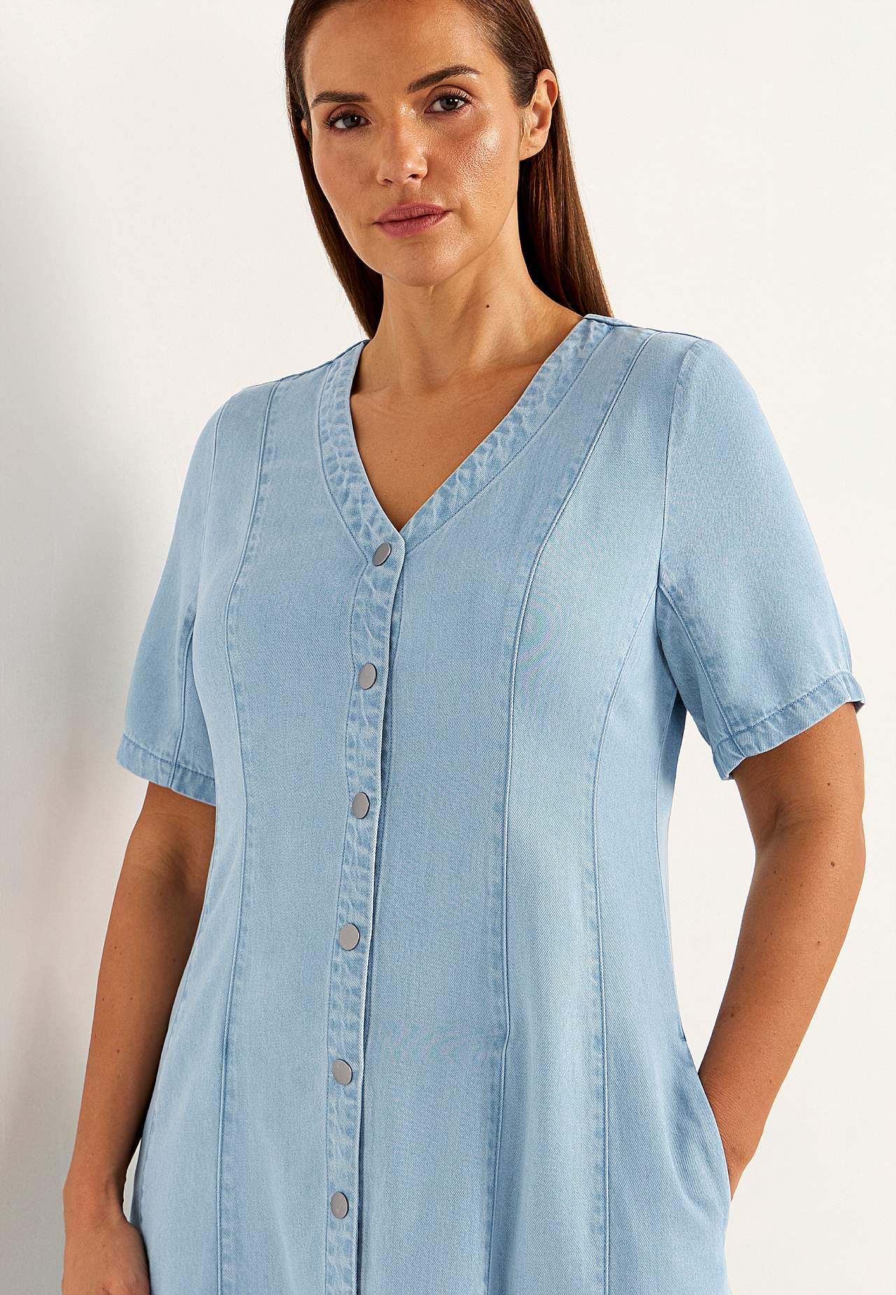 Ultra-zachte Premium denim jurk