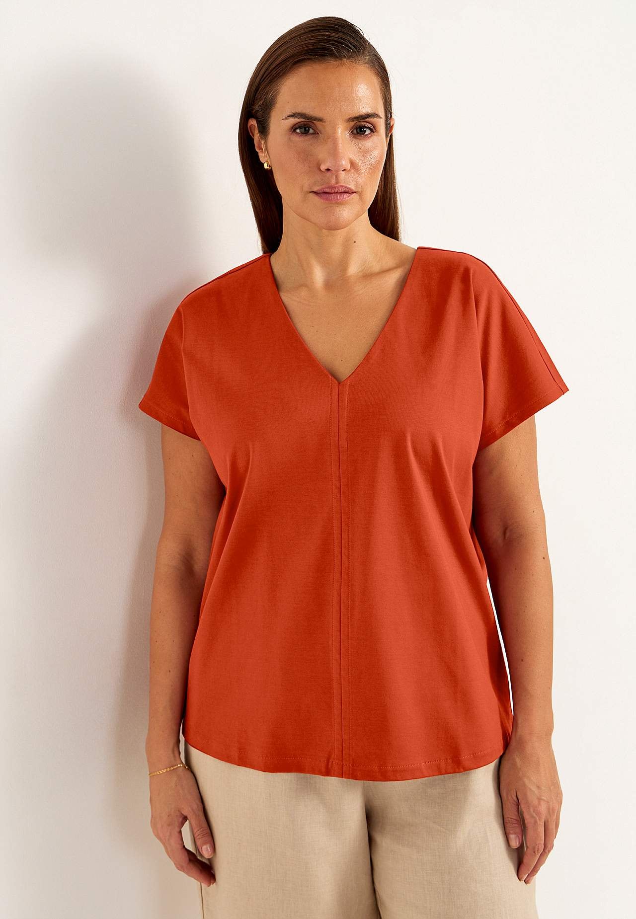 Elastisch Premium jersey-topje