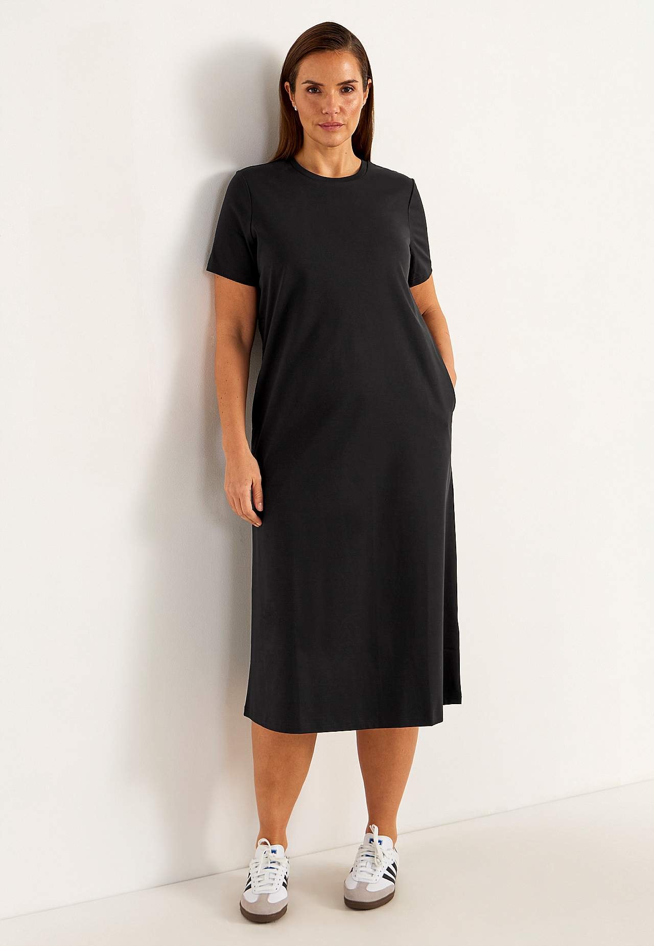 Elastische Premium jerseyjurk