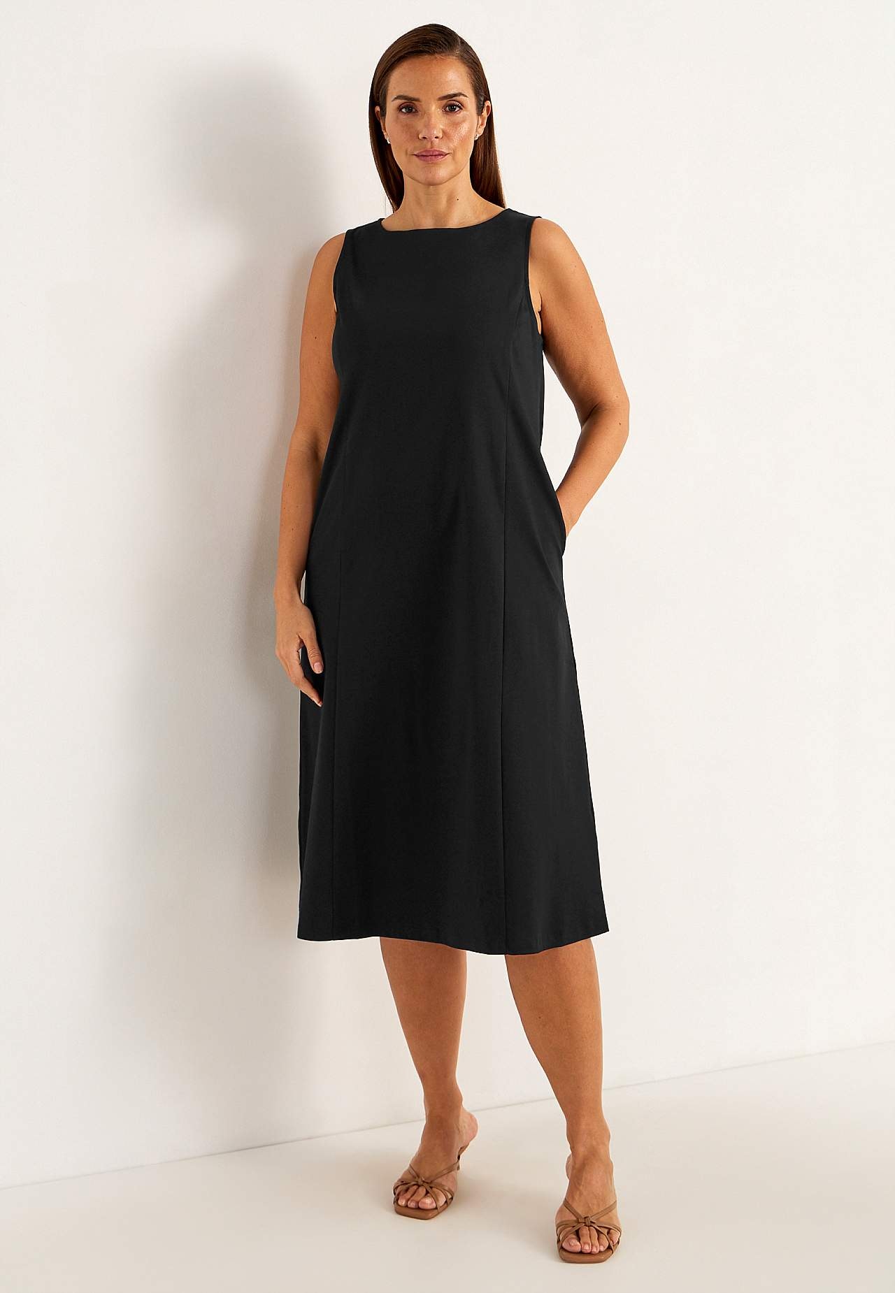 Mouwloze Premium jerseyjurk