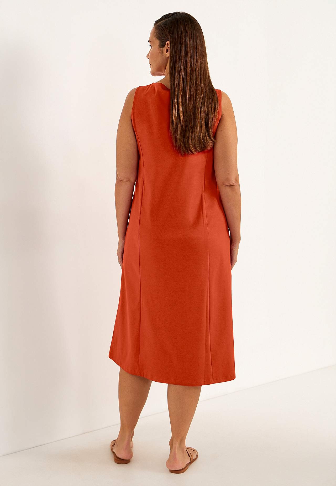 Mouwloze Premium jerseyjurk