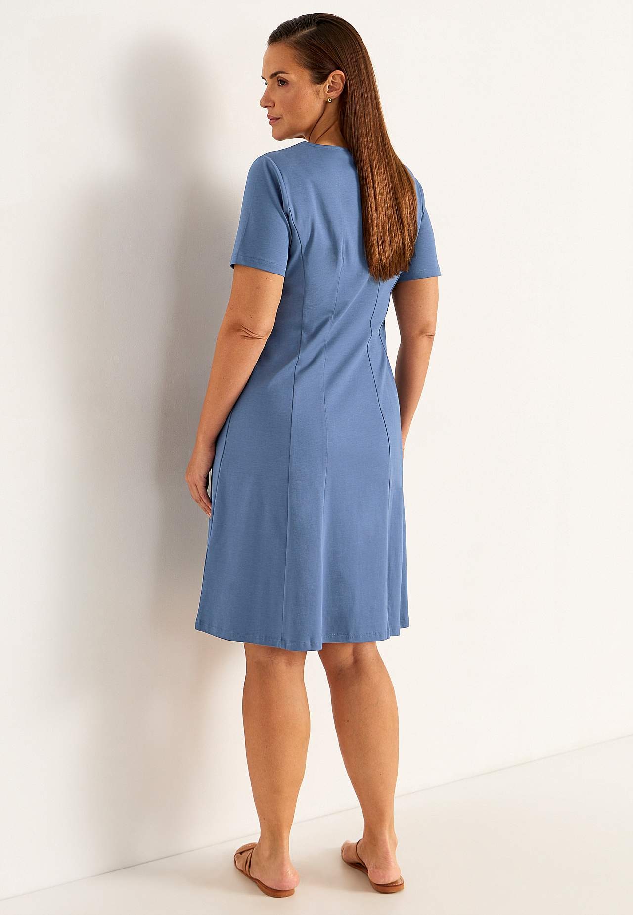 Elastische Premium jerseyjurk