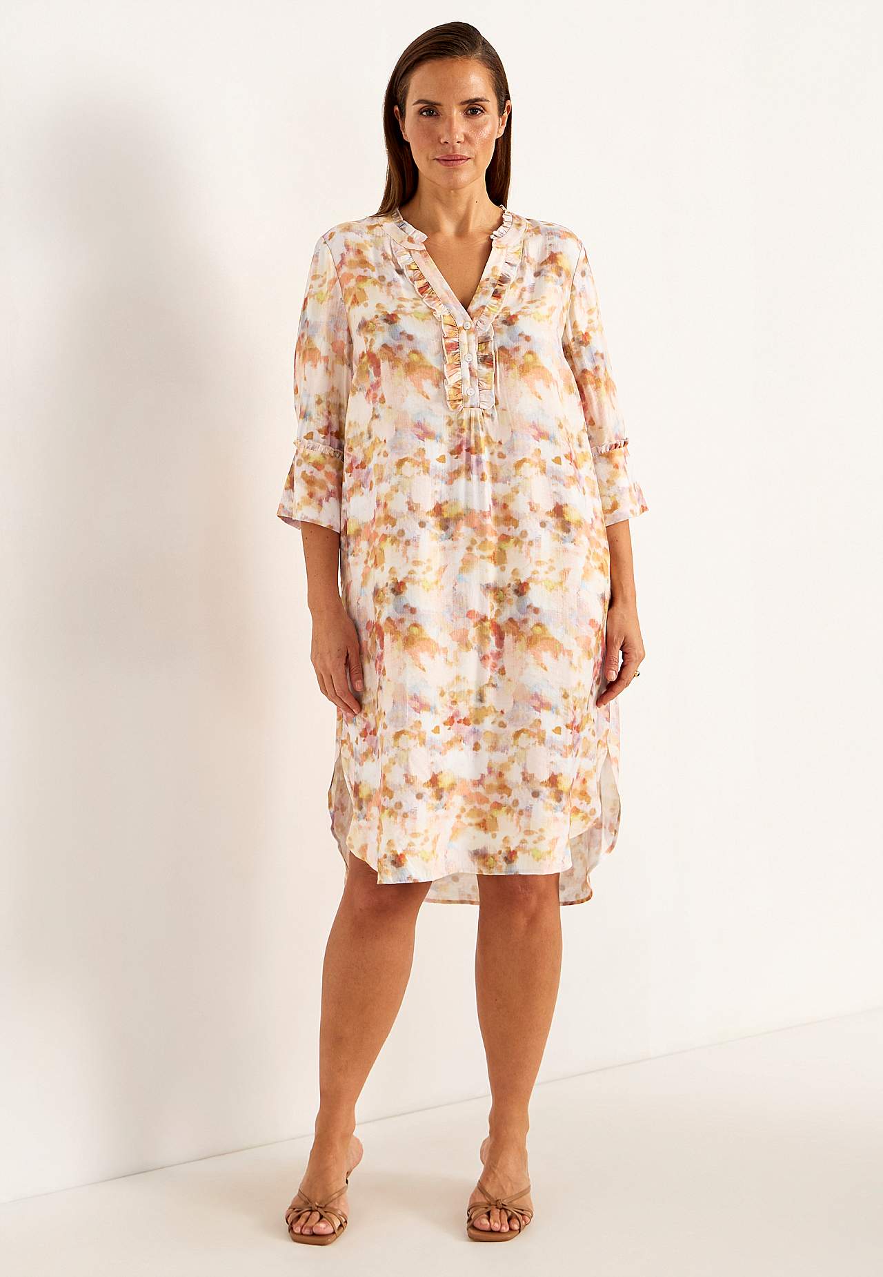 Gevlochten jurk met zakken