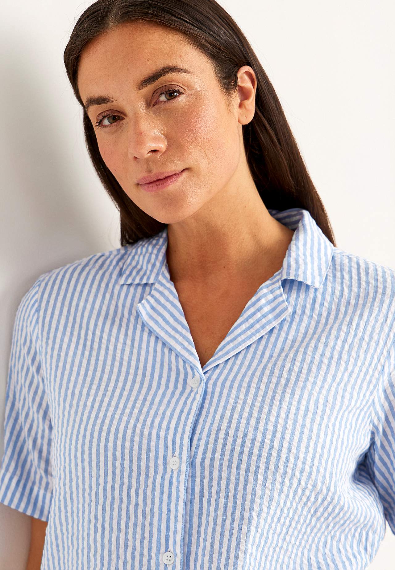 Pyjama van seersucker