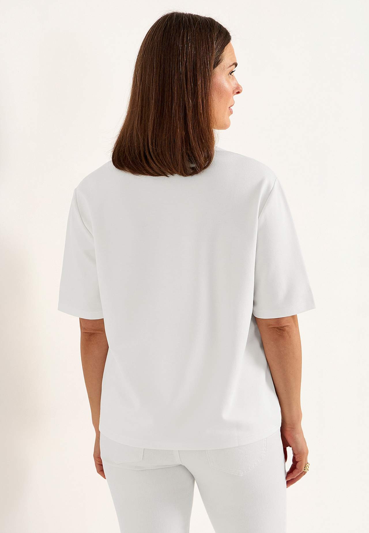 T-shirt van grof tricot